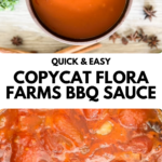 flora farms bbq sauce collage
